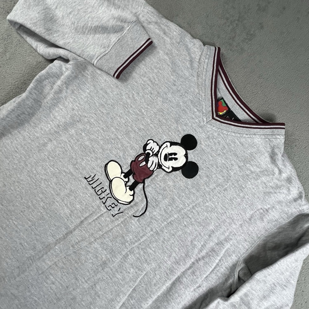 Vintage 90s Disney L Mickey Mouse Cartoon Retro Essential Crewneck Sweatshirt